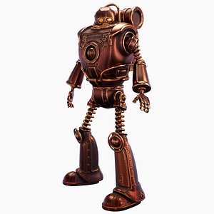 Steampunk Robot Rigged