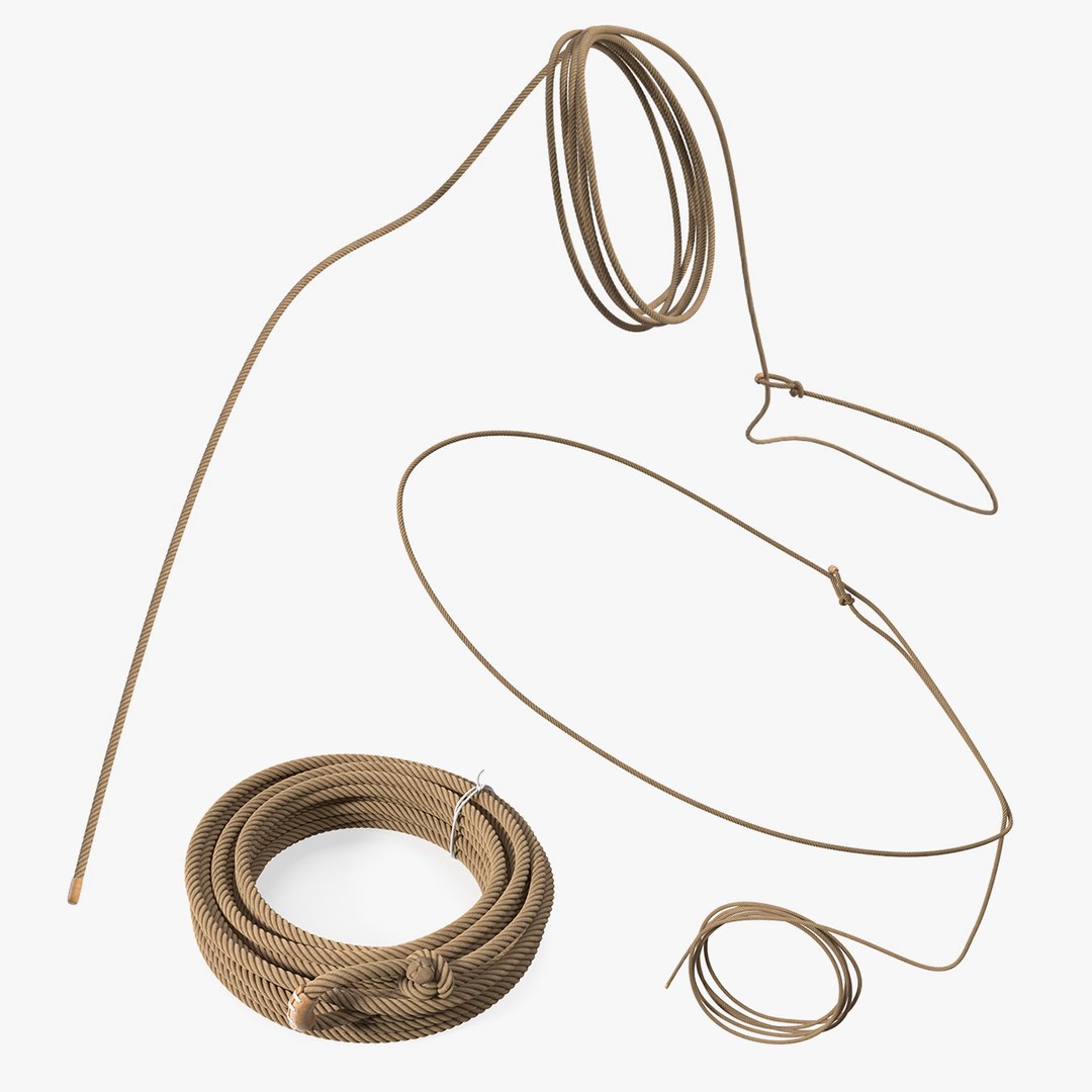 Lasso Ropes Collection 3D model preview