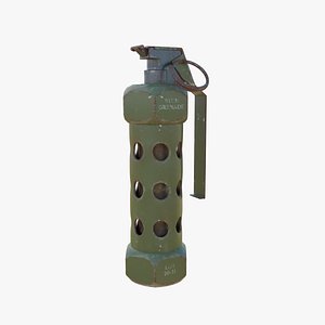 3D M84 Stun Grenade model
