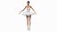3D model ballerina rigged female