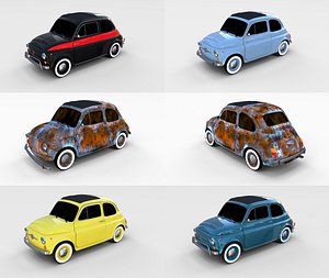 3D pack fiat 500