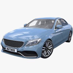 3D Generic Euro Sedan model