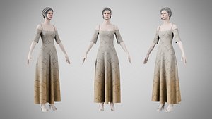 3D Dress 10 Grullo With Design