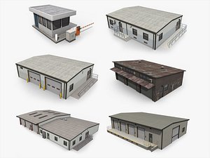 3D industrial buildings pack