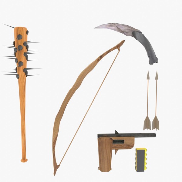 lowpoly weapon collection model