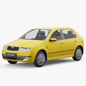 Skoda Fabia 2000 lowpoly