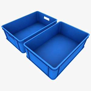 Blue Plastic Storage Industrial Container