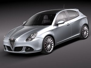 alfa romeo giulietta 2011 3d model