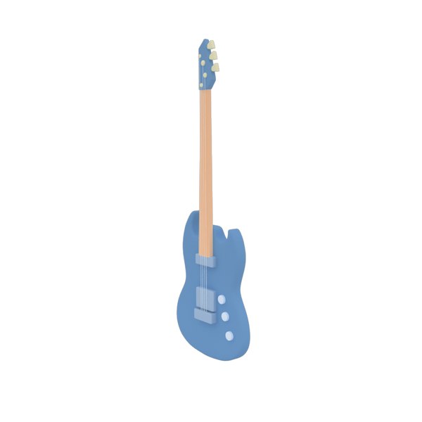 electric guitar 3d obj