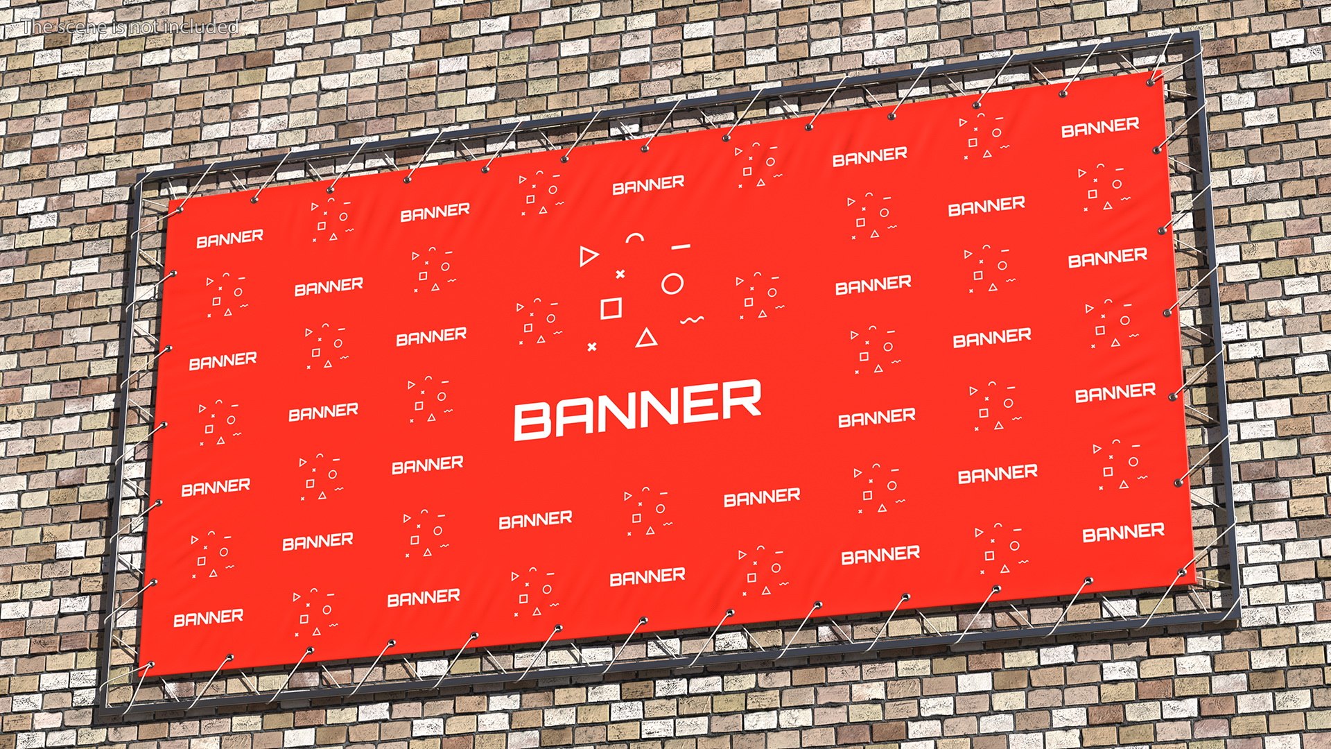 Hanging Banner With Eyelets 2m X 4m 3D Model - TurboSquid 1863157