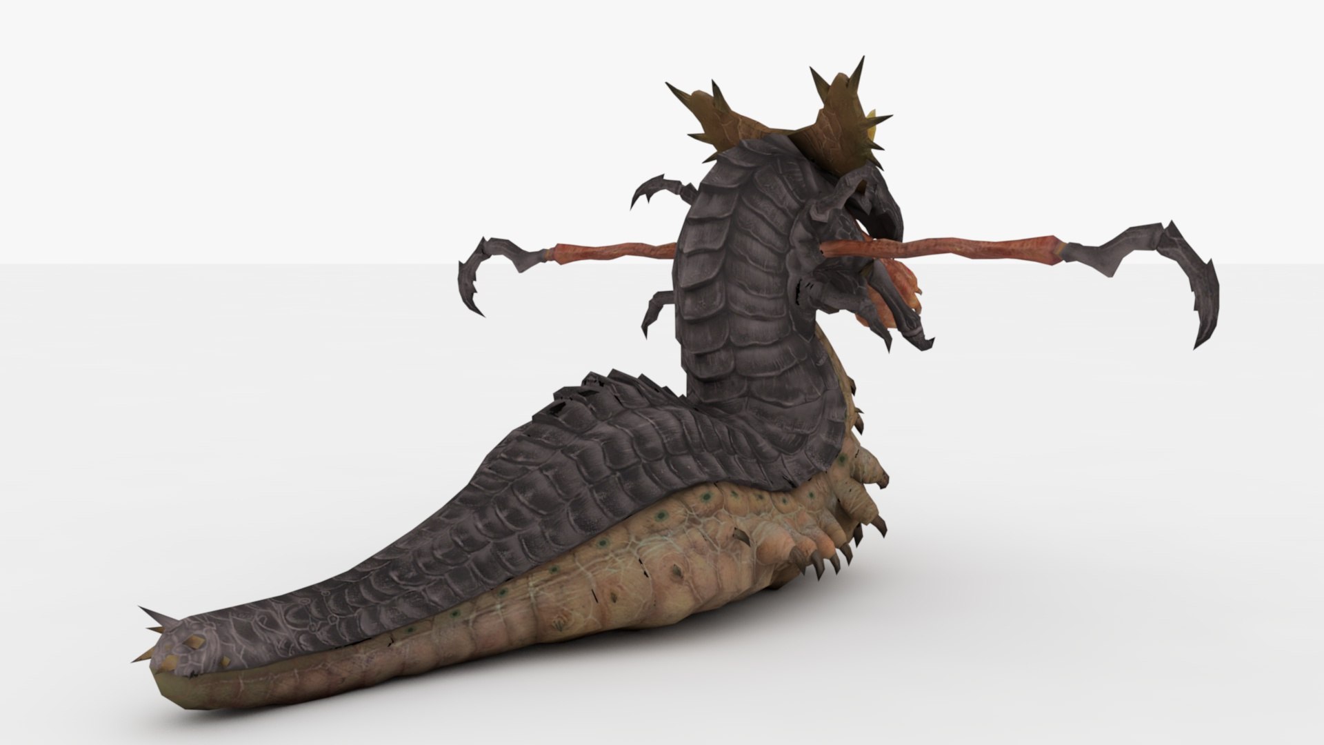 2in1 Worm Monster 3D Model - TurboSquid 2345238