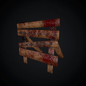 3d model road block pbr