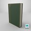 3D Green Book with Pattern