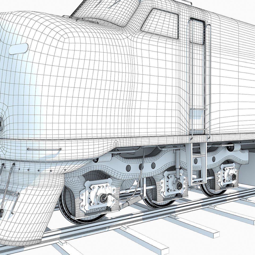 3d model train railway
