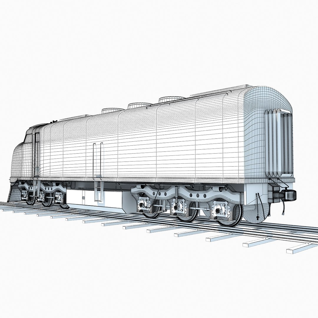 3d model train railway
