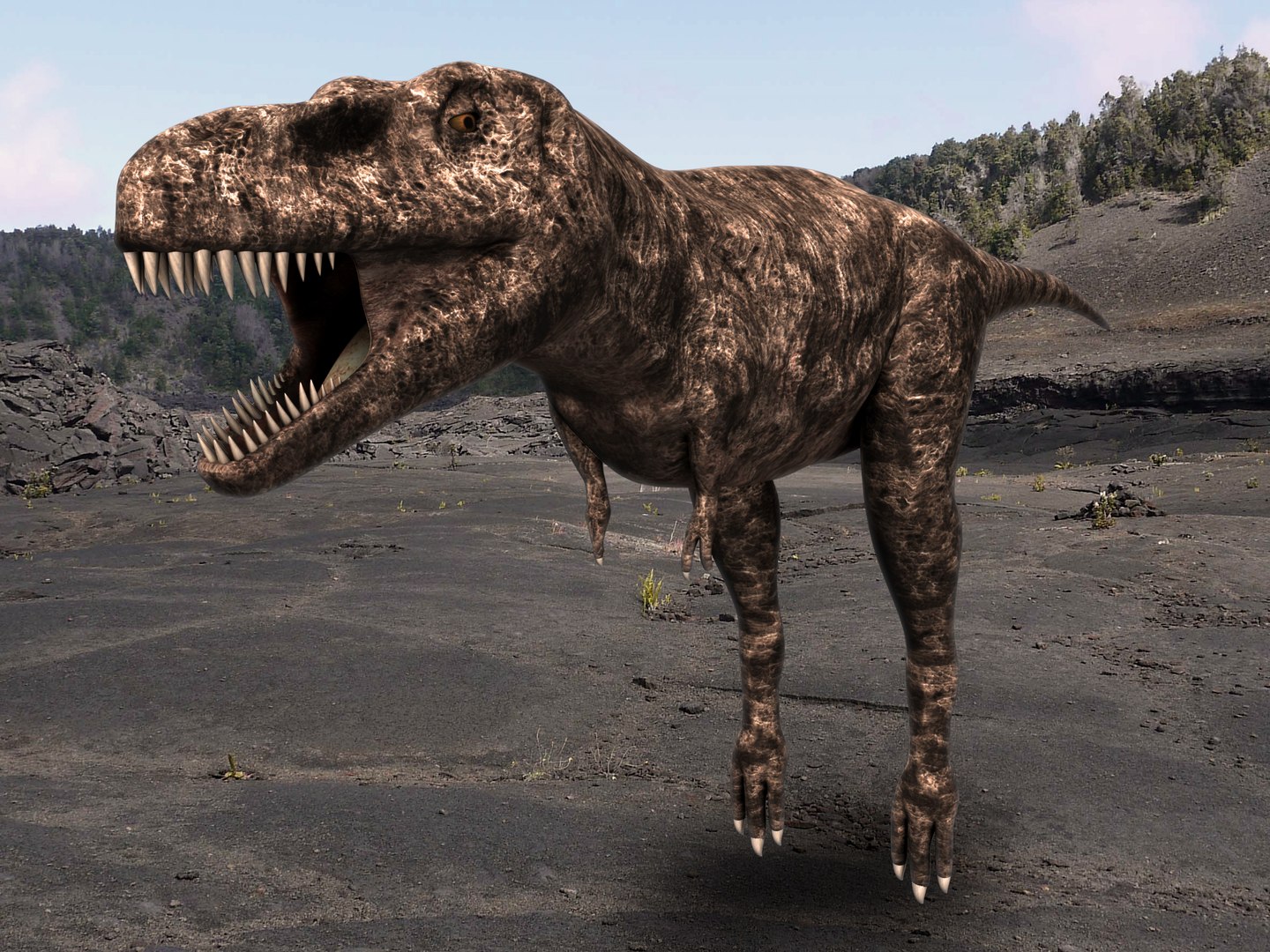 Realistic Tyrannosaur 3d Obj