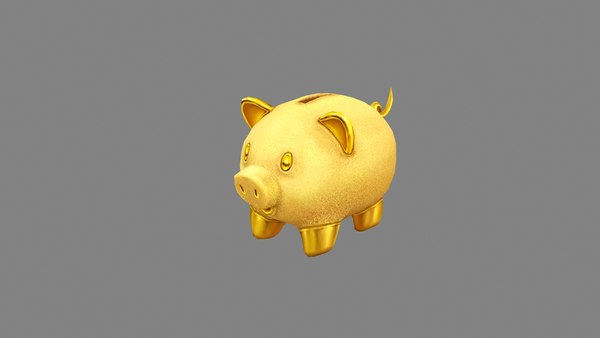 Cartoon piggy bank - money storage 3D - TurboSquid 1960660