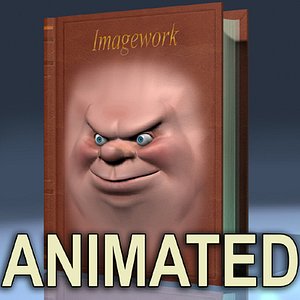 3ds max talking cartoon face book