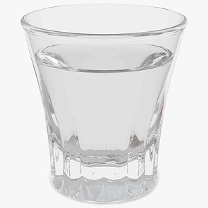 faceted glass vodka model