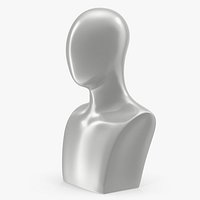 White Egghead Male Display Head