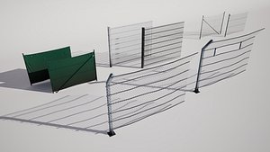 3D Modular Fence Pack model