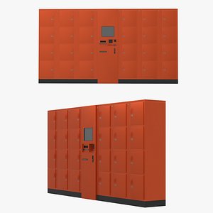 Smart Locker Storage Cabinet 3D