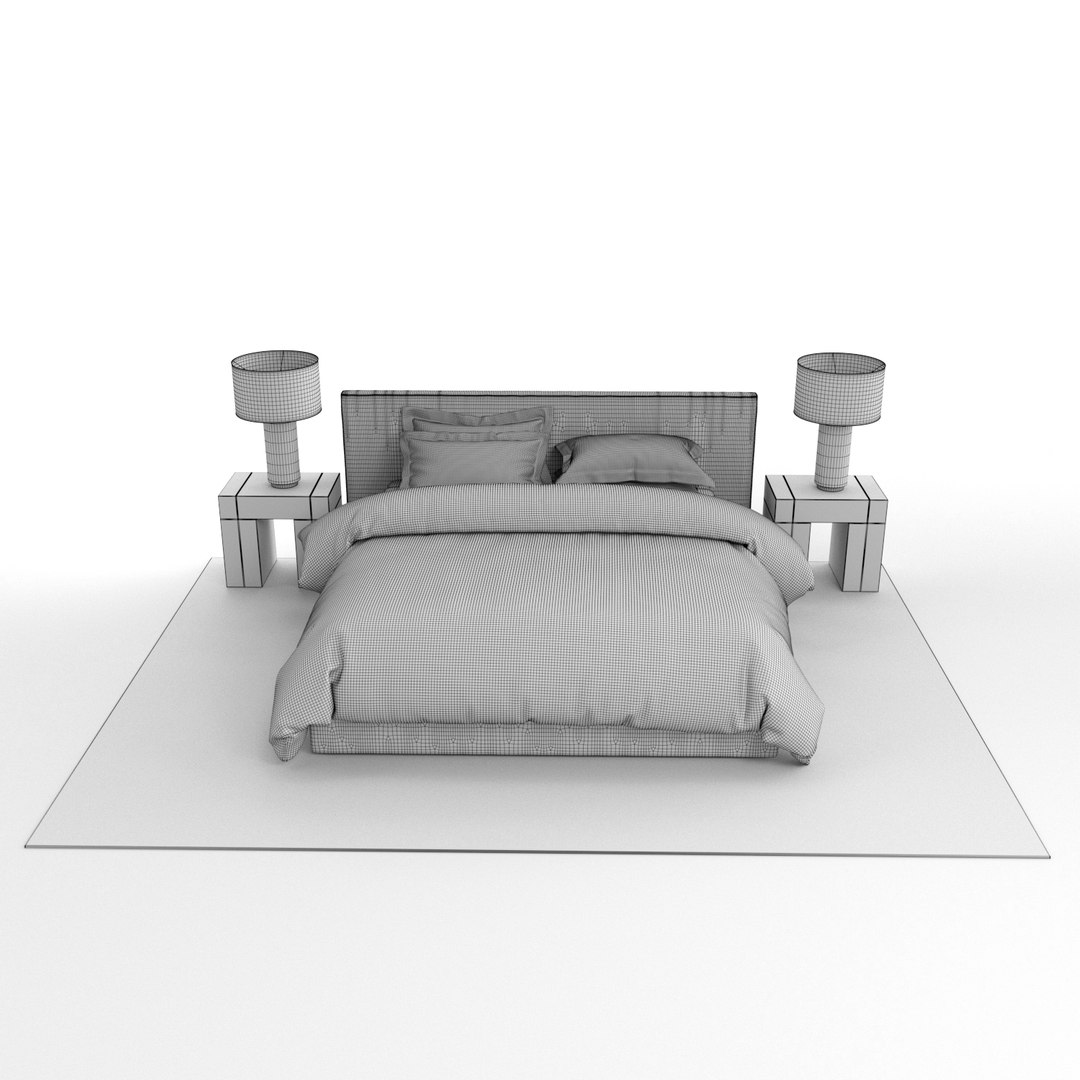 Modern Bedroom 3d Model Turbosquid 1368100