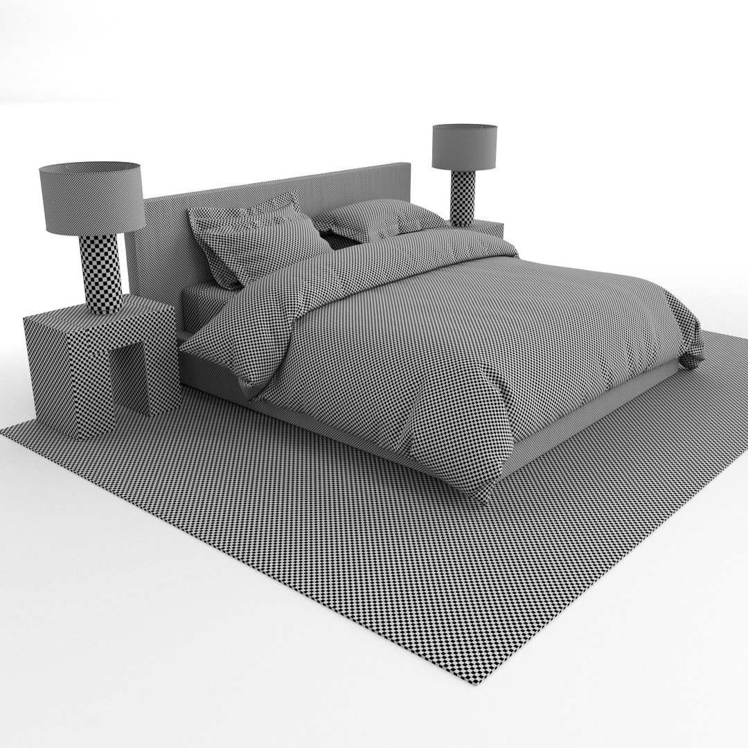 Modern Bedroom 3d Model Turbosquid 1368100