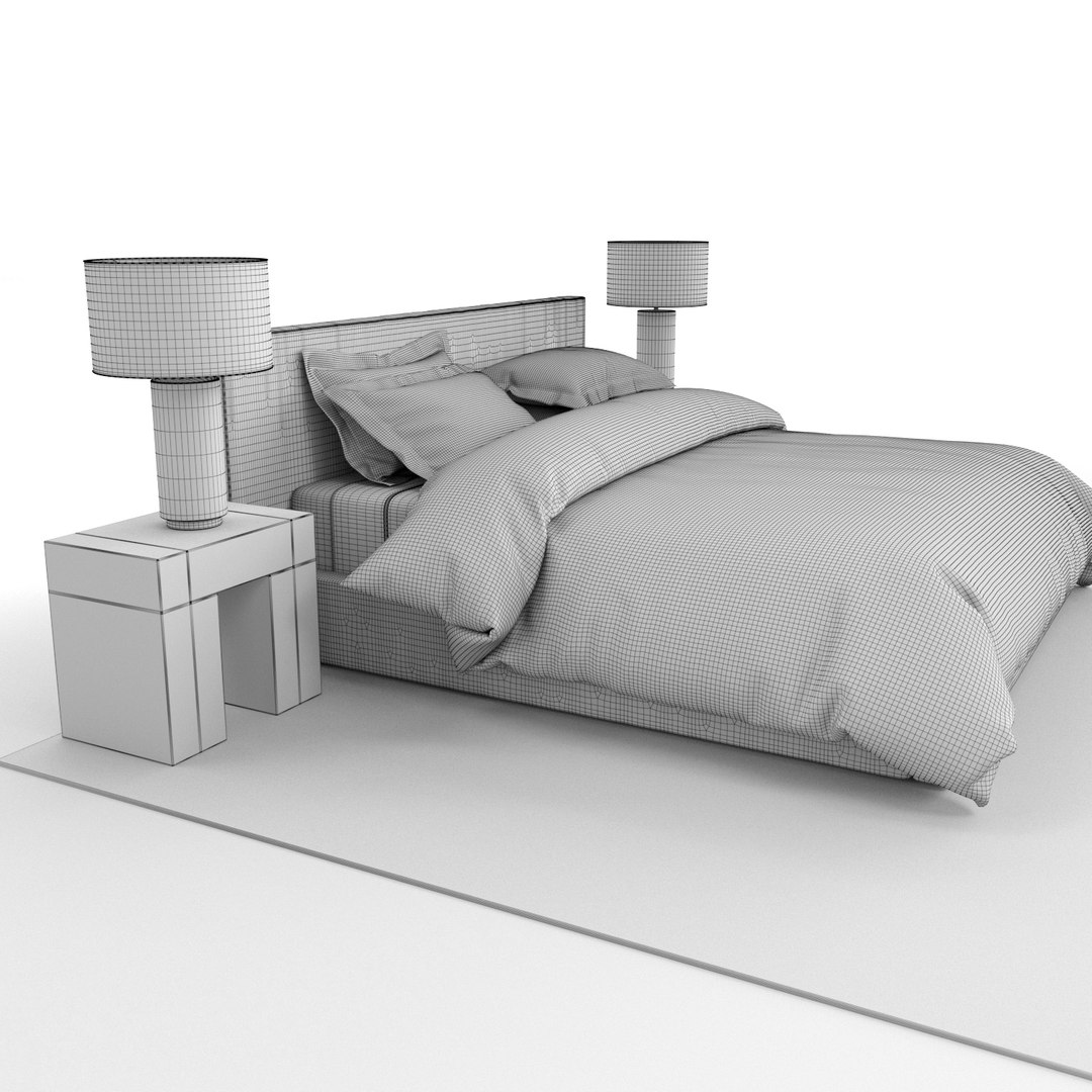 Modern Bedroom 3d Model Turbosquid 1368100