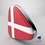 3D Denmark Flag Icon
