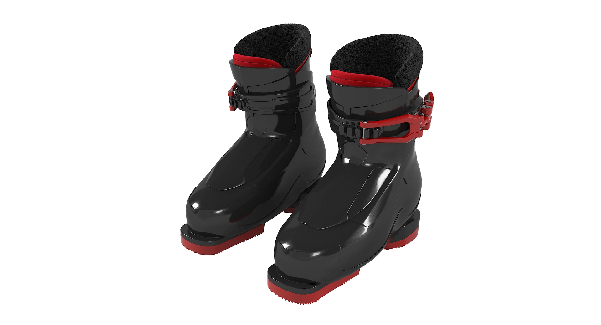 3D Alpine Ski Boots Model TurboSquid 1354247