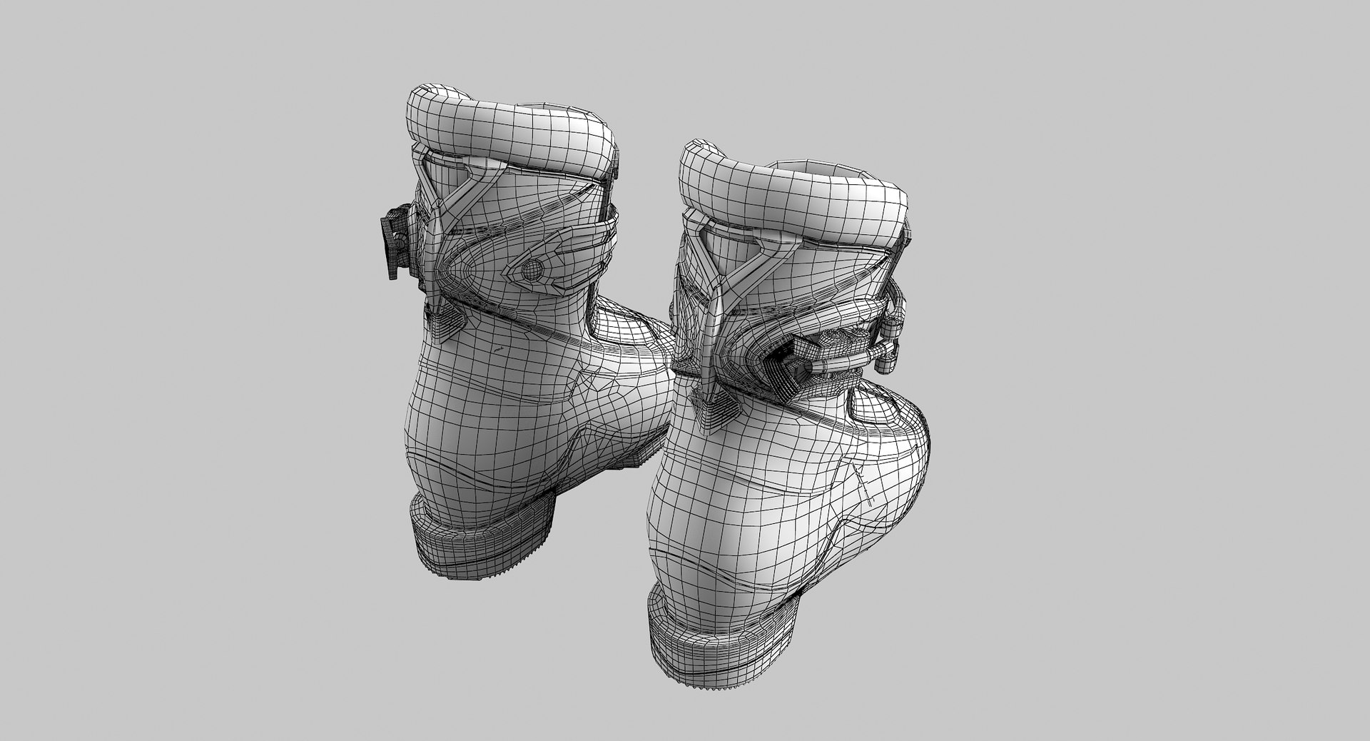 3D Alpine Ski Boots Model - TurboSquid 1354247