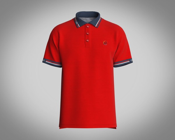 3D Mens Polo Shirt-Core