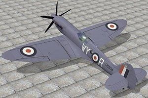 3d supermarine spitfire model