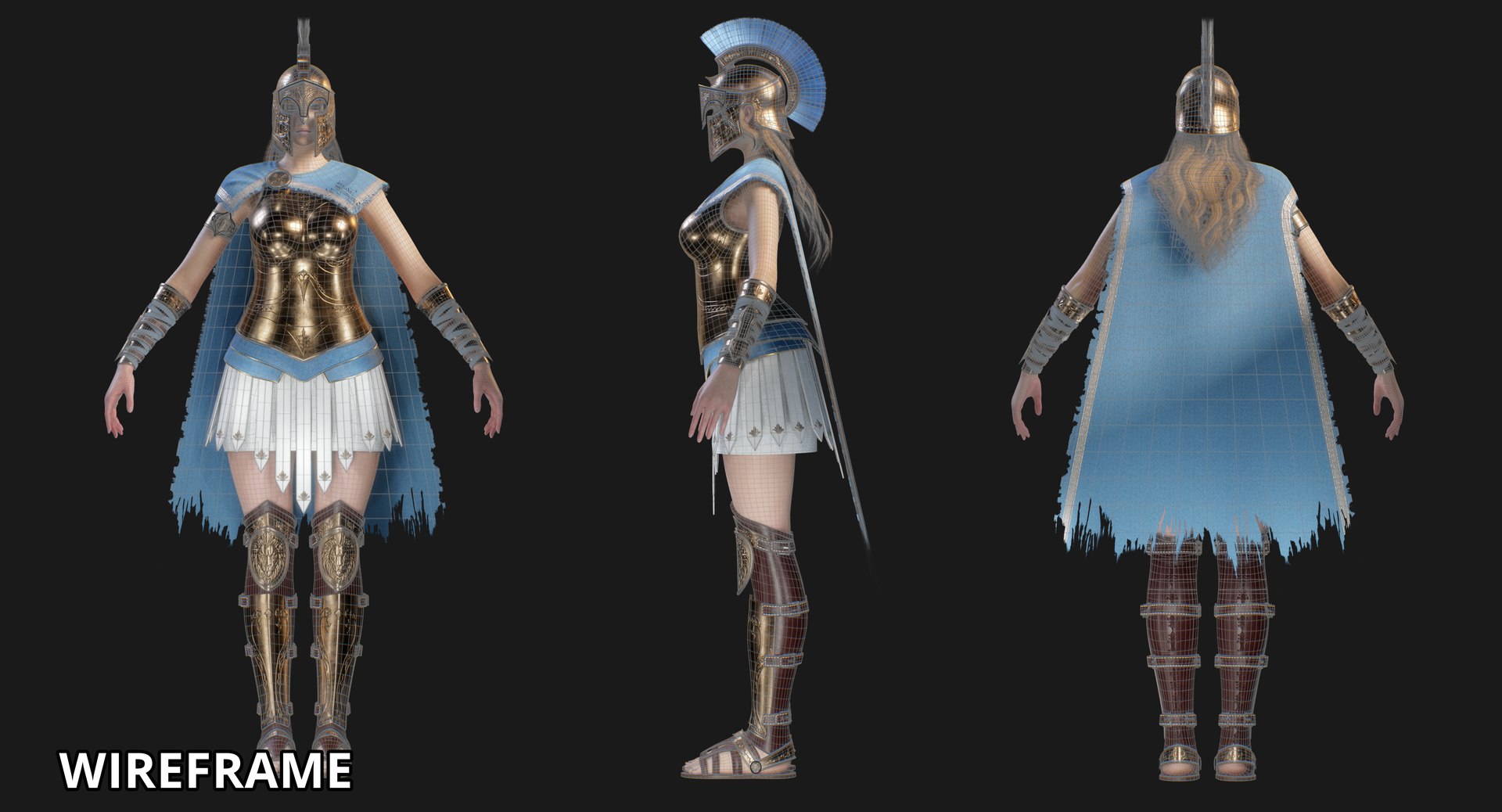 Spartan Warrior - Game Ready 3D model https://p.turbosquid.com/ts-thumb/m9/GDhxyJ/9Z/07wireframe3sides/jpg/1786601141/1920x1080/fit_q87/8466ebce2a001b3e5ae356aa5eca8af6aec49f8d/07wireframe3sides.jpg