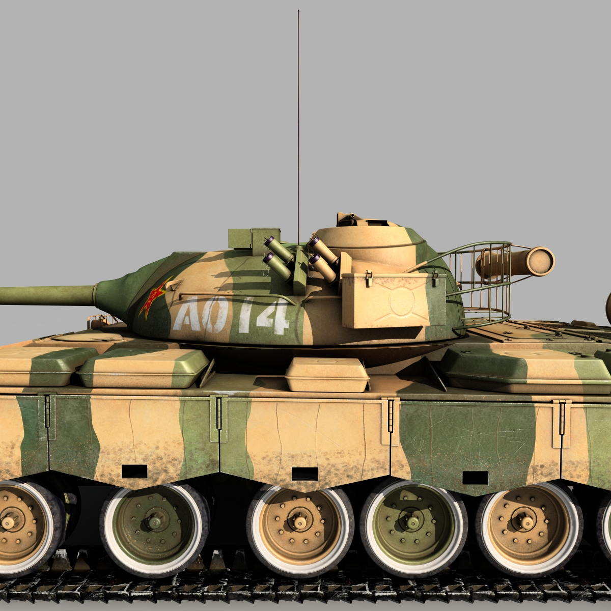 3d model of type 88 china main