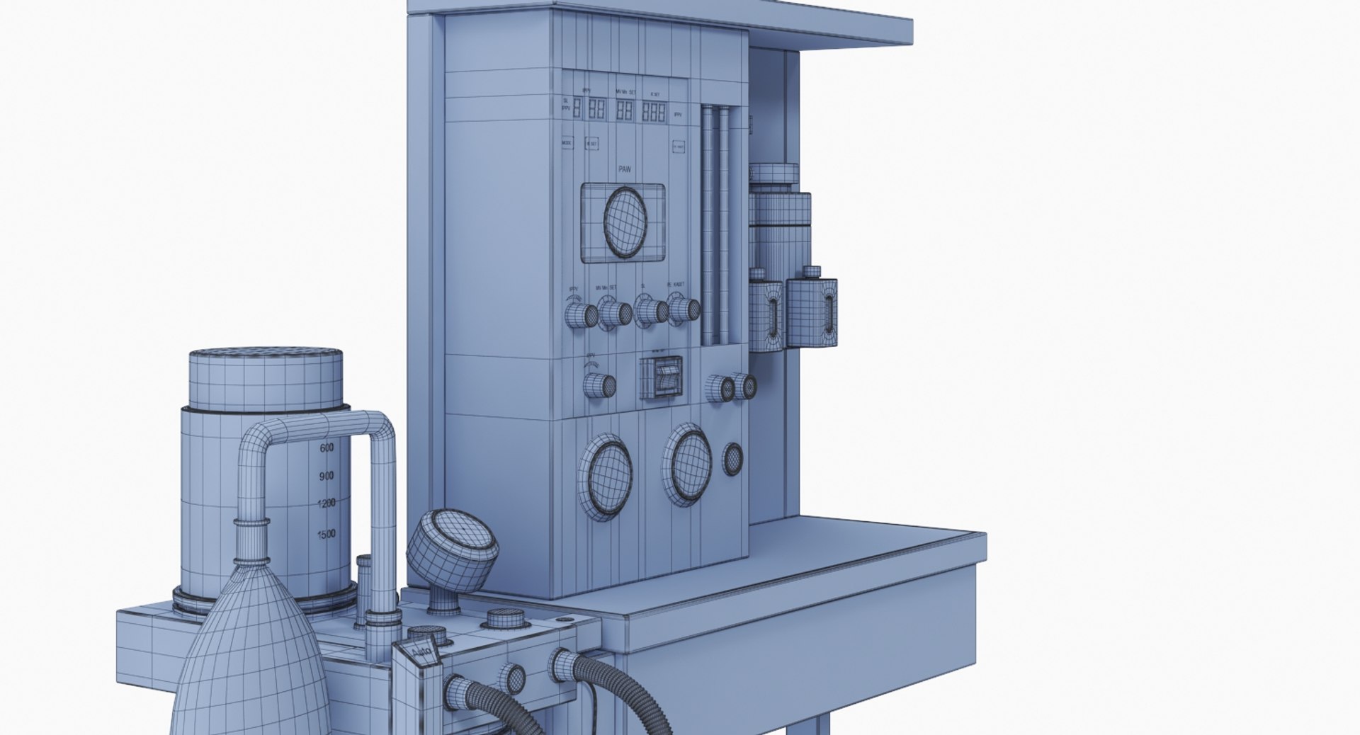3D Model Anesthesia Machine Biomed 200 - TurboSquid 1323602