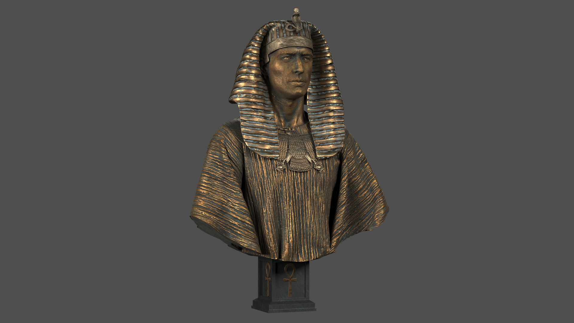 3D model pharaoh sculpture - TurboSquid 1284625