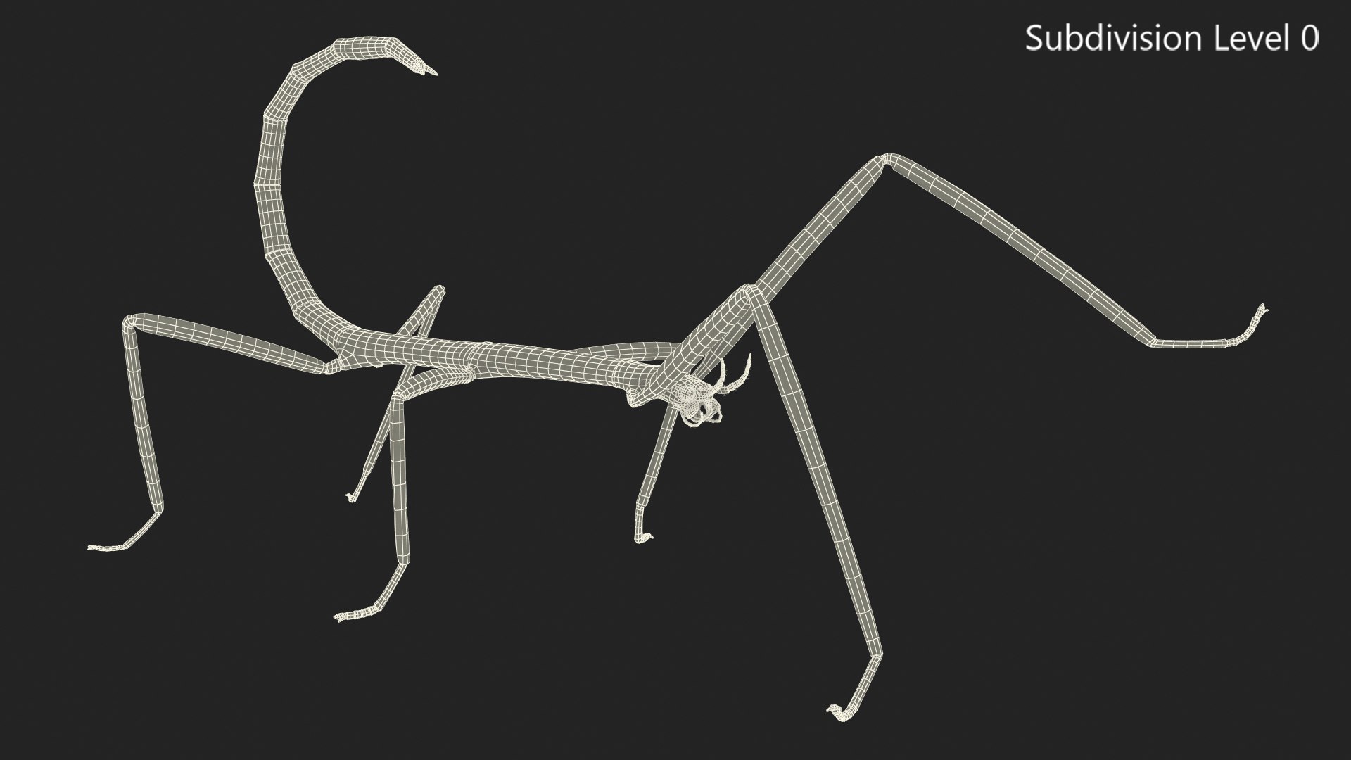 Stick insect green rigged 3D model - TurboSquid 1496513