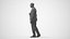 00299Allen006 - Adult Black male walking through office in transitional seasonal business attire wit