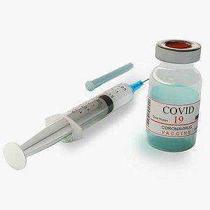 3D covid-19 vaccine syringe model