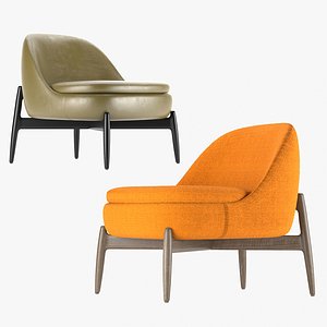 3D Minotti Armchair Sendai model