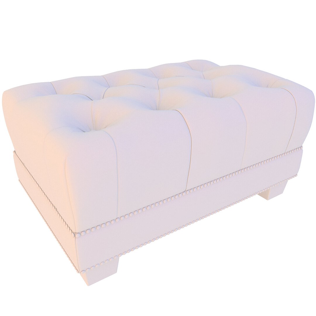Upholstery Buttons Ottoman 22b 3D model TurboSquid 1912514