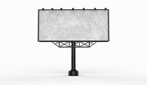 outdoor advertising billboard 05 3D model 3D