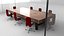 Sala de conferências de paredes de vidro transpare