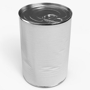 3D model Tin Can A White