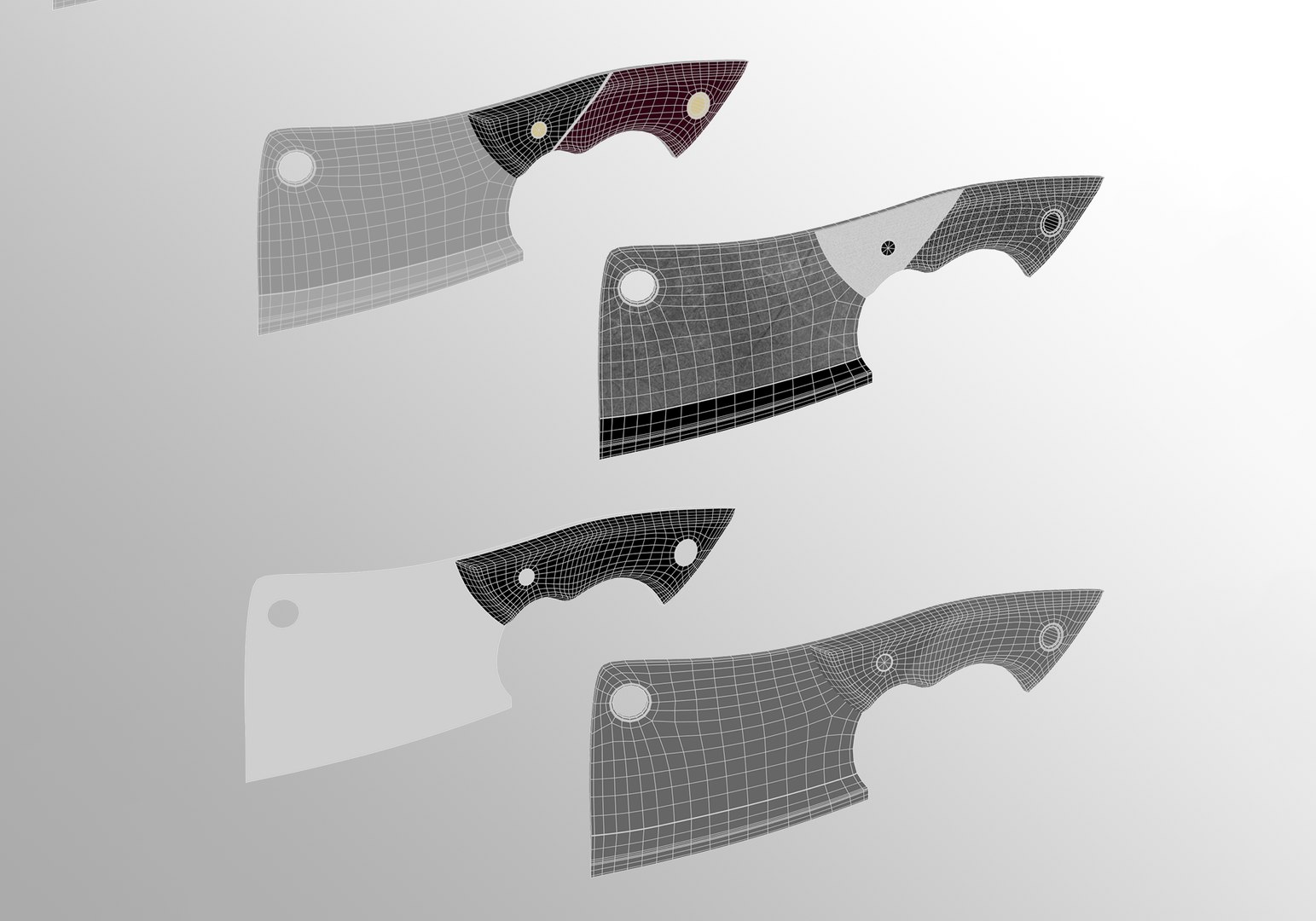 Mini cleaver 3D model TurboSquid 1878465