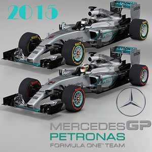 3ds max mercedes w06 hybrid
