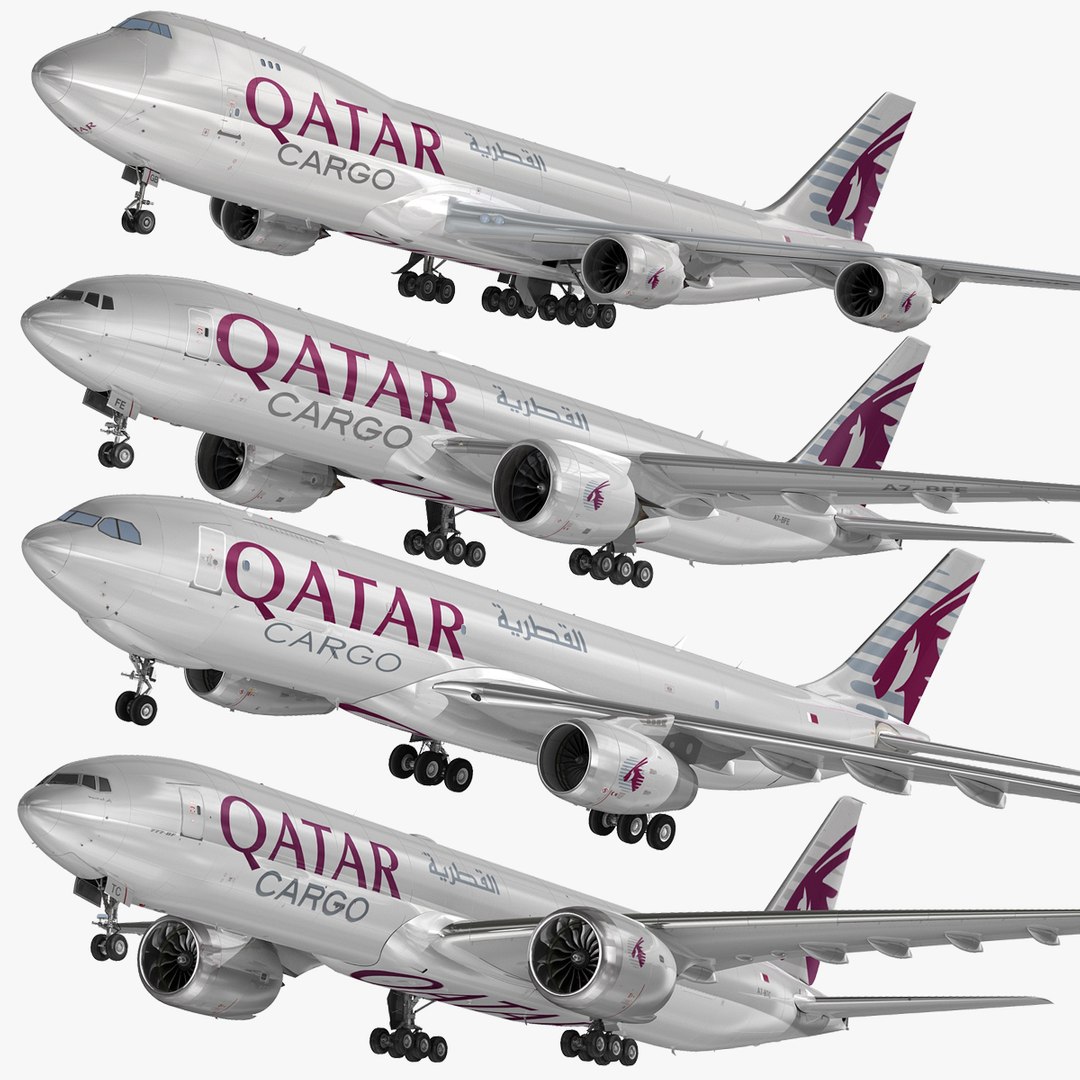 Qatar Cargo Fleet 3D https://p.turbosquid.com/ts-thumb/m9/ukLgQN/rr/bundle_qatar_cargo_00/jpg/1749451602/1920x1080/fit_q87/38c4c93aa5d0e6259fac1e63ebda8f51084f207e/bundle_qatar_cargo_00.jpg