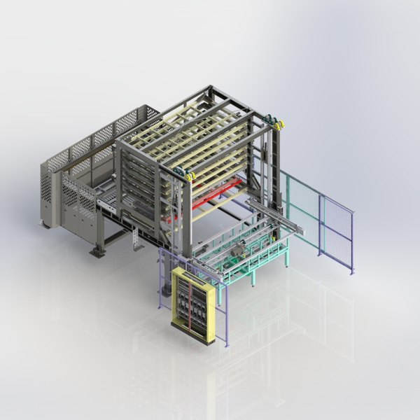 modelo 3d sheet metal storage and feeding system - TurboSquid 1941765